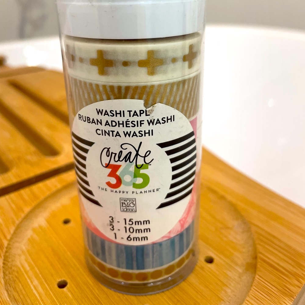 NEW 7 rolls of The Happy Planner Washi Tape - bullet journal, planning, crafts